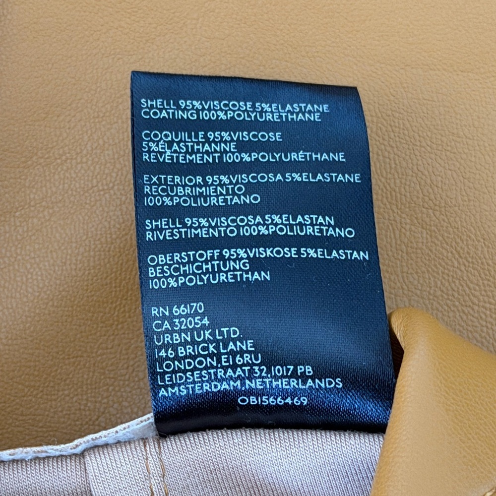 New Anthropologie the Colette faux leather cedar Wide-Leg Pants 28p - Picture 8 of 8